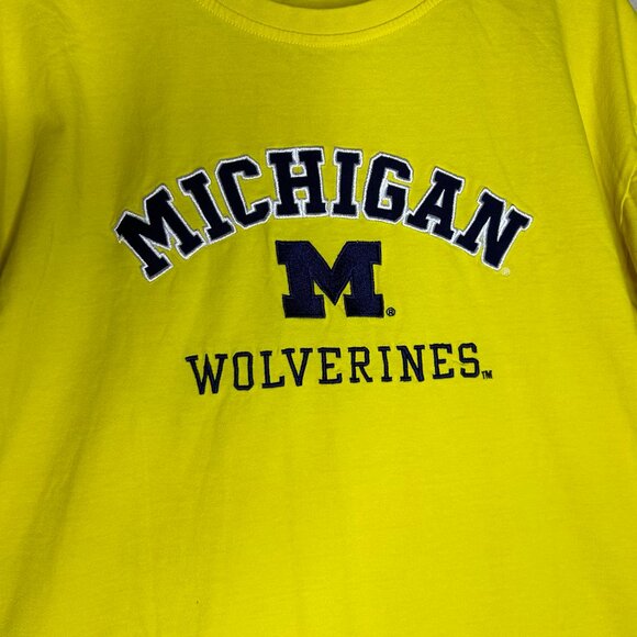 Proedge by Knights Apparel Michigan Wolverines Yellow T-Shirt Size XL - Picture 2 of 4